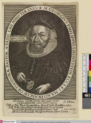 M. GEORGIUS PHILIPPIUS [Georg Phillip Lichtenstein]