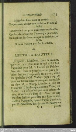 Lettre A L'Auteur