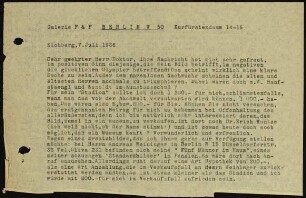 Sehr geehrter Herr Doktor, Ihre Nachricht hat mich sehr...
