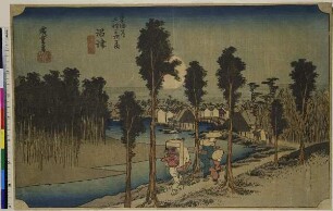 Numazu: Bild der Abenddämmerung, Blatt 13 aus der Serie: Die 53 Stationen des Tōkaidō, Hoeidō Edition