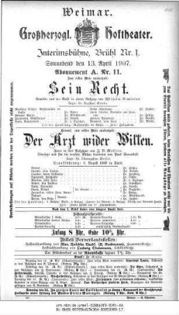 Der Arzt wider Willen