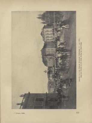 Parade vor dem Palais Friedrich Wilhelms III. um 1835