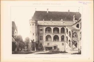 Burg Trausnitz, Landshut: Ansicht (aus: Denkmäler Deutscher Renaissance, hrsg. v. K.E.O. Fritsch, 4.Bd., 1891)