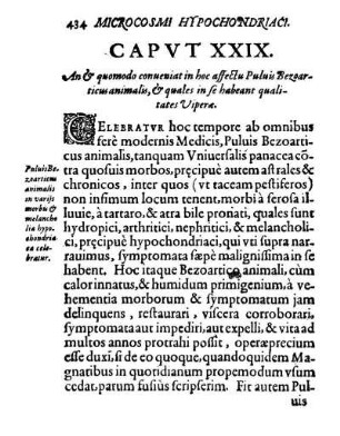 Capvt XXIX. An & quomodo conueniat in hoc affectu Puluis Bezoarticus animalis, & quales in se habeant qualitates Viperæ.