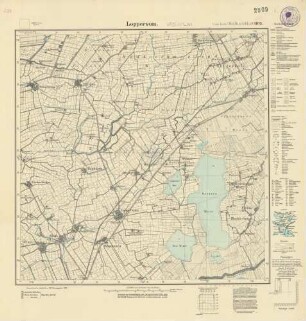 2509 (alte Nr.: 1105) Loppersum, Meßtischblatt (4cm - Karte)