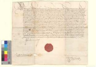 Revers König Ferdinands wegen der ihm bewilligten Türkenhilfe.