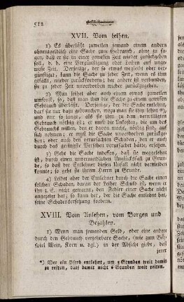 XVIII. Vom Anlehen, vom Borgen und Bezahlen