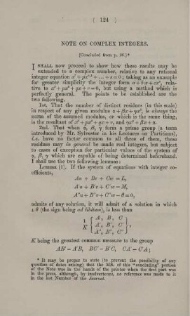 Note on complex integers.