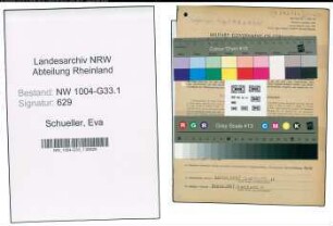 Entnazifizierung Eva Schueller , geb. 27.04.1892 (Lehrerin)