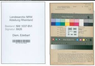 Entnazifizierung Edelbert Diem , geb. 04.05.1894 (Gastwirt)