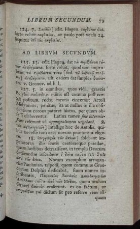 Ad Librvm Secvndvm.