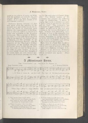 A missionary Hymn