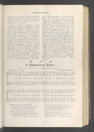 A missionary Hymn