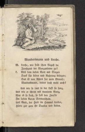 Wandersmann und Lerche.