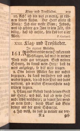 Klag- und Trostlieder.