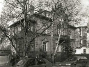 Dresden-Blasewitz, Justinenstraße 2. Haus Aurig (Villa) (1894/1895: K. E. Scherz). Straßenansicht