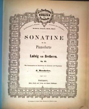 L. v. Beethoven's sämmtliche Sonaten für Pianoforte. 25, Op. 79