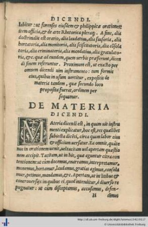 De Materia Dicendi