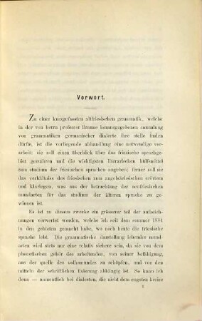 Zur Geschichte der englisch-friesischen Sprache