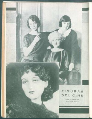 Figuras del cine : Arriba: La família Gish. - Abajo: Natalia Kingston