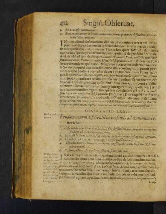 Observatio LXXII. Feudum nouum deficientibus masculis ad dominum reuertitur.