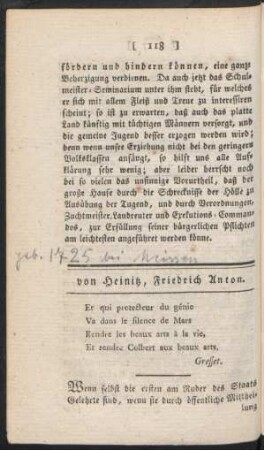 von Heinitz, Friedrich Anton
