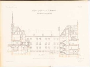 Regierungsgebäude, Hildesheim: Schnitt