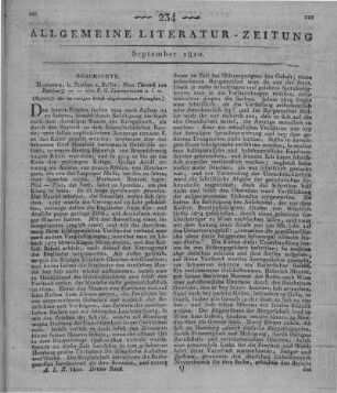 Zimmermann, F. G.: Neue Chronik von Hamburg, vom Entstehen bis zum Jahre 1819. Hamburg: Perthes & Besser 1820 (Beschluss der im vorigen Stück abgebrochenen Rezension)