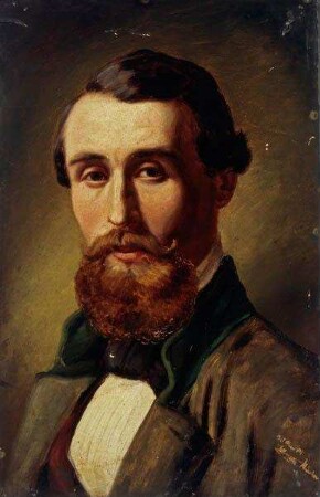 Brustbild eines Herren mit rotbraunen Bart