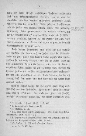 Die Höker- oder Garbraderstraße.