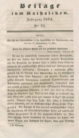 XXXVII-LVI Beilage Nr. VI