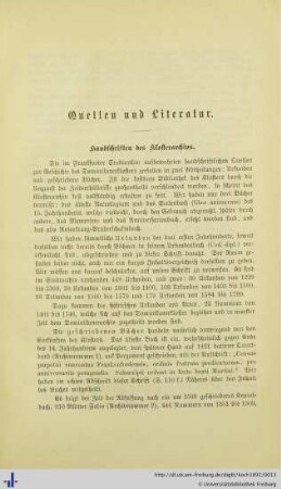 Quellen und Literatur