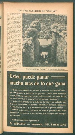Una representación de "Mireya"