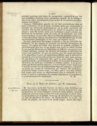 Note sur les Sucre de diabétes