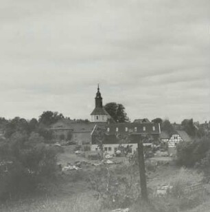 Wilsdruff-Kesselsdorf. Ortsteilansicht mit Kirche