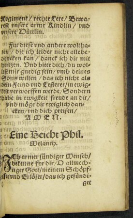 Ein Beicht Phil. Melanth.