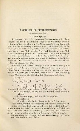 Dingler's polytechnisches Journal. 272. 1889