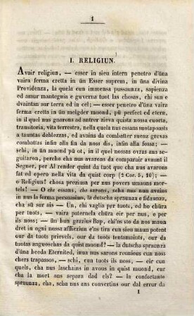 Religiusas Meditaziuns Cun Oraziuns. I.