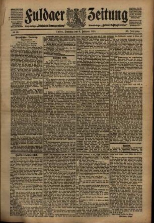 Ausgabe vom Dienstag, den 08. Februar 1910.