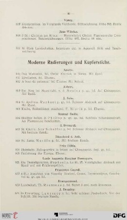 Moderne Radierungen und Kupferstiche (Nr. 810-980)