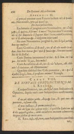 Caput VIII. De Syntaxi Coniunctionum