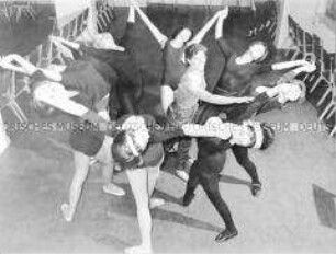 Ballettprobe im Haus des Lehrers in Berlin (Ost)