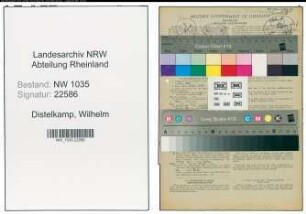 Entnazifizierung Wilhelm Distelkamp , geb. 13.03.1897 (Kaufmaennischer Angestellter)