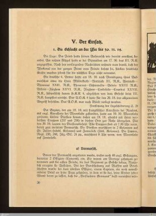 1. Die Schlacht an der Yser
