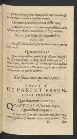 Caput X. De Pari Et Essentiali Impari.