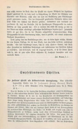 214-227 Empfehlenswerthe Schriften