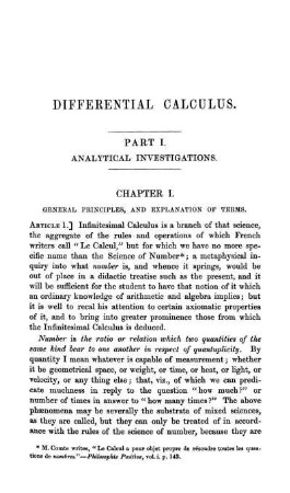 Chapter I. General principles, and explanation of terms.
