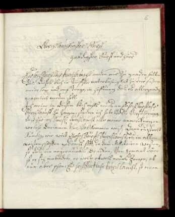 Dedikation für Landgraf Wilhelm VIII. von Hessen-Kassel