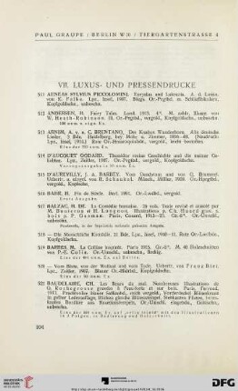 VII. Luxus- und Pressendrucke (Nr. 511-980)