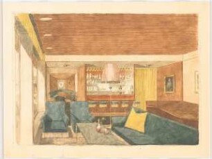 Unbekanntes Projekt (Wohnhaus): Perspektivische Ansicht (Innenraum)